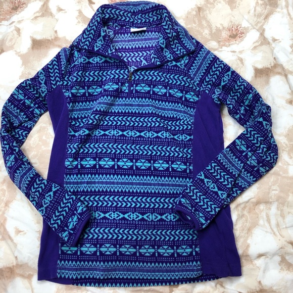 Columbia Sweaters - Columbia purple sweater half zip size medium